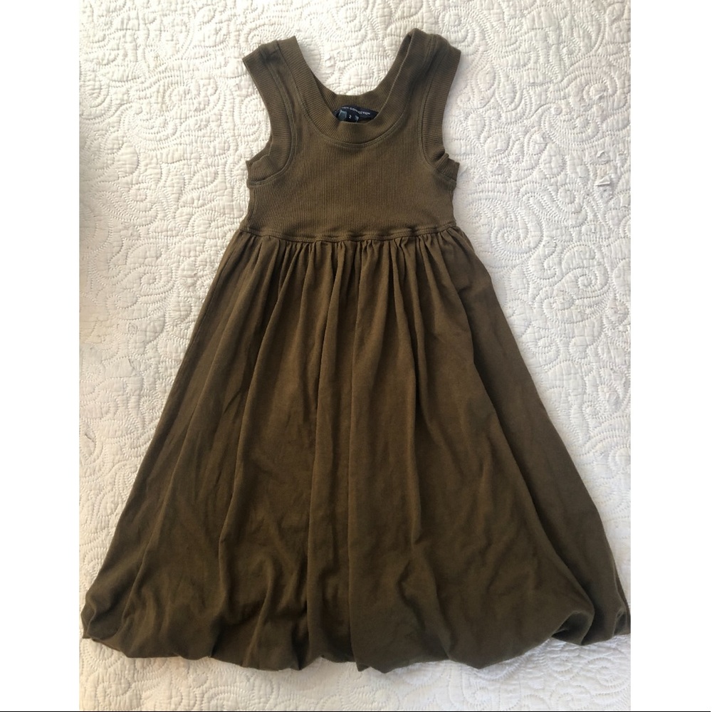 French Connection Mini Dress in Dark Olive Size 2